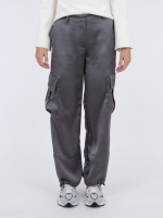 Neo Noir Romy Heavy Sateen Pants Grey